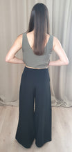 Load image into Gallery viewer, NIKKI Flared Wide Leg Pants - Night Black
