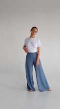 Load image into Gallery viewer, NIKKI Flared Wide Leg Pants - Water Blue
